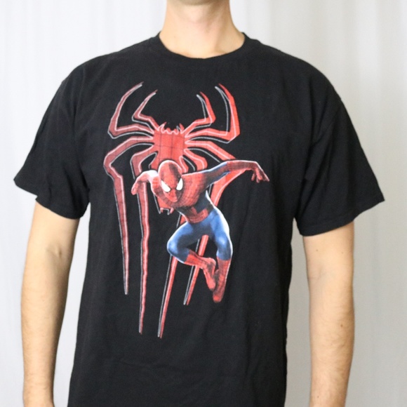 Spider man T-shirt mens XL - A0 - Picture 1 of 7